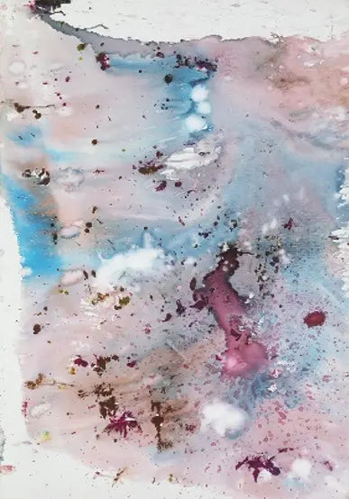 Sans titre 2 di Julien Friedler. Opera unica tecnica mista su tela rappresentante una sorta di meditazione individuale dell'artista realizzata secondo modalità quasi ipnotiche | Cd Studio d'Arte
