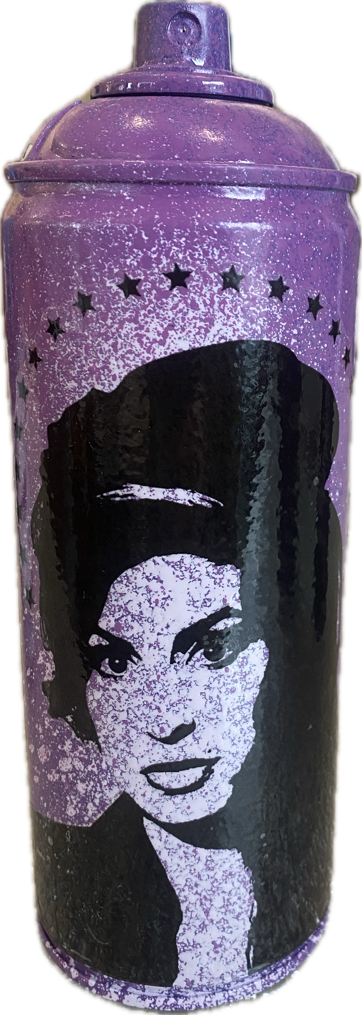 AMY WINEHOUSE PURPLE WITH STARS CAN
