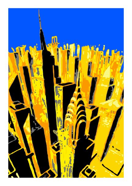 Chrysler di Any. Stampa giclée stampa su carta 320 gsm edizione limitata rappresentante connessioni allo scenario di New York, come ricorda l'acronimo presente nel nome dell'artista "About New York" | CD Studio d'Arte